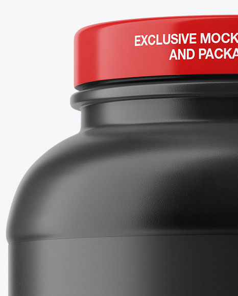 Matte Protein Jar Mockup