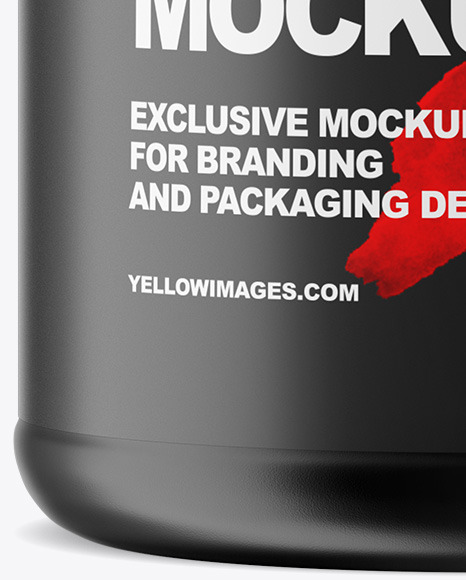 Matte Protein Jar Mockup