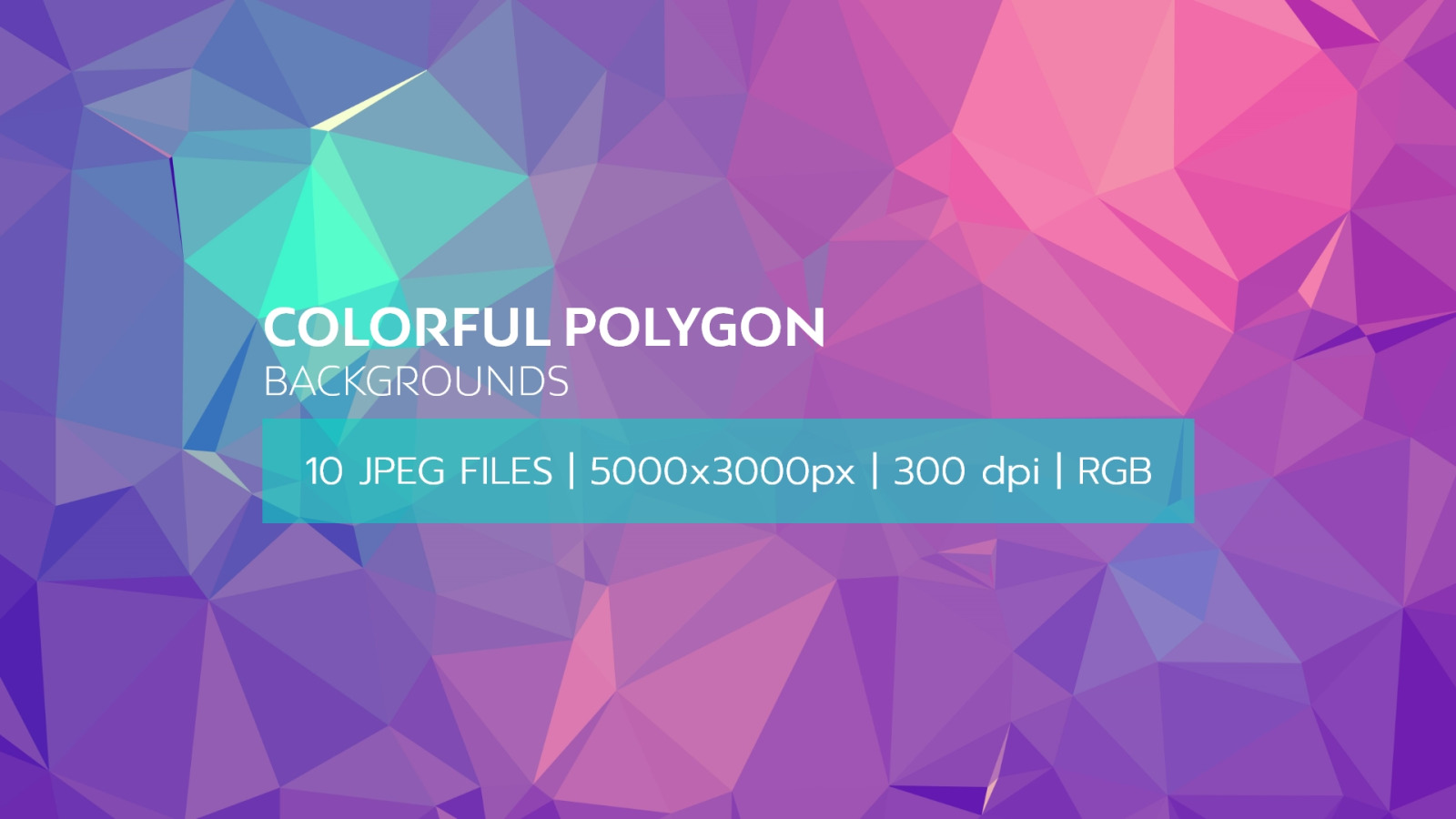 Colorful Polygon Backgrounds