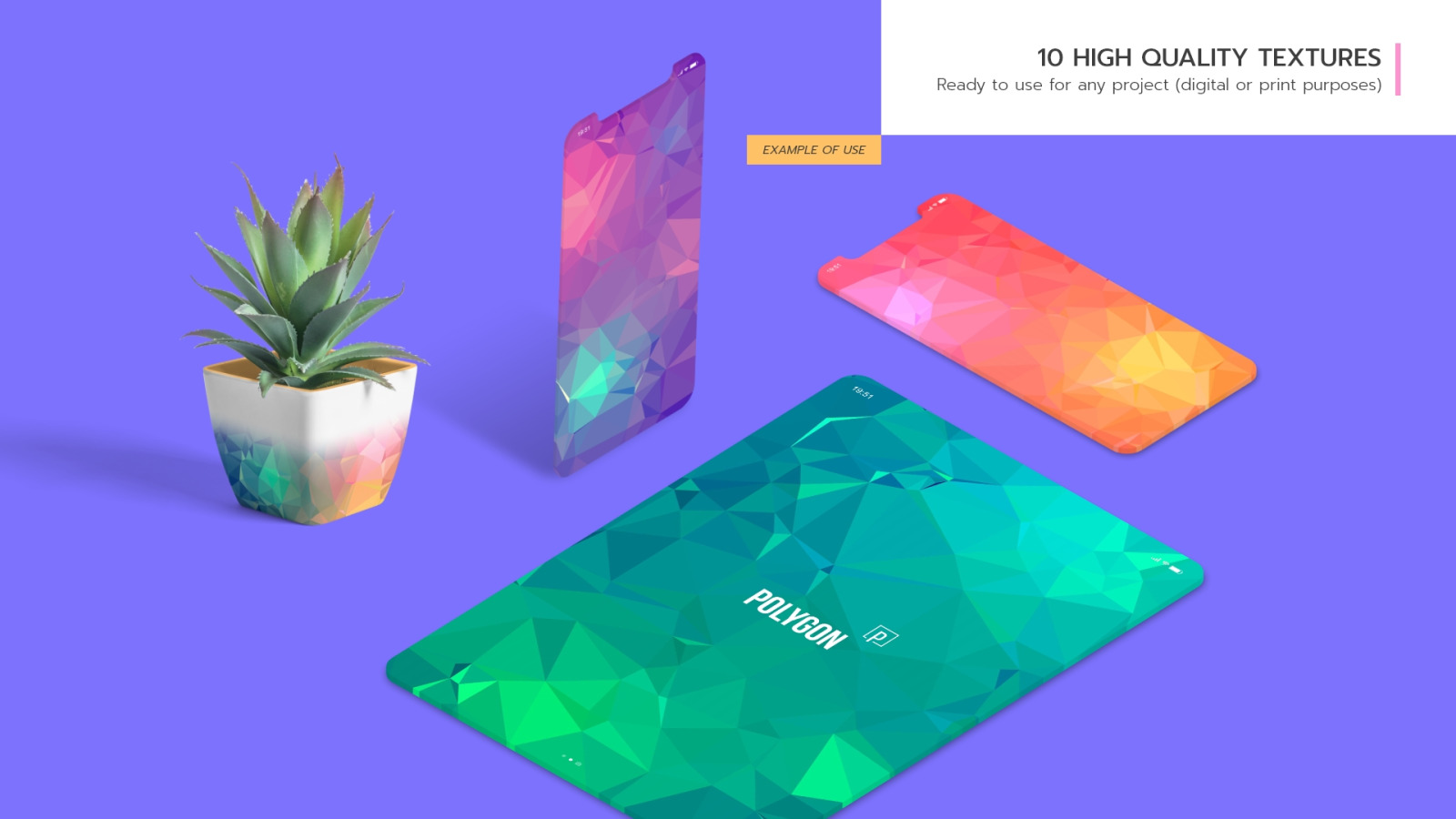 Colorful Polygon Backgrounds