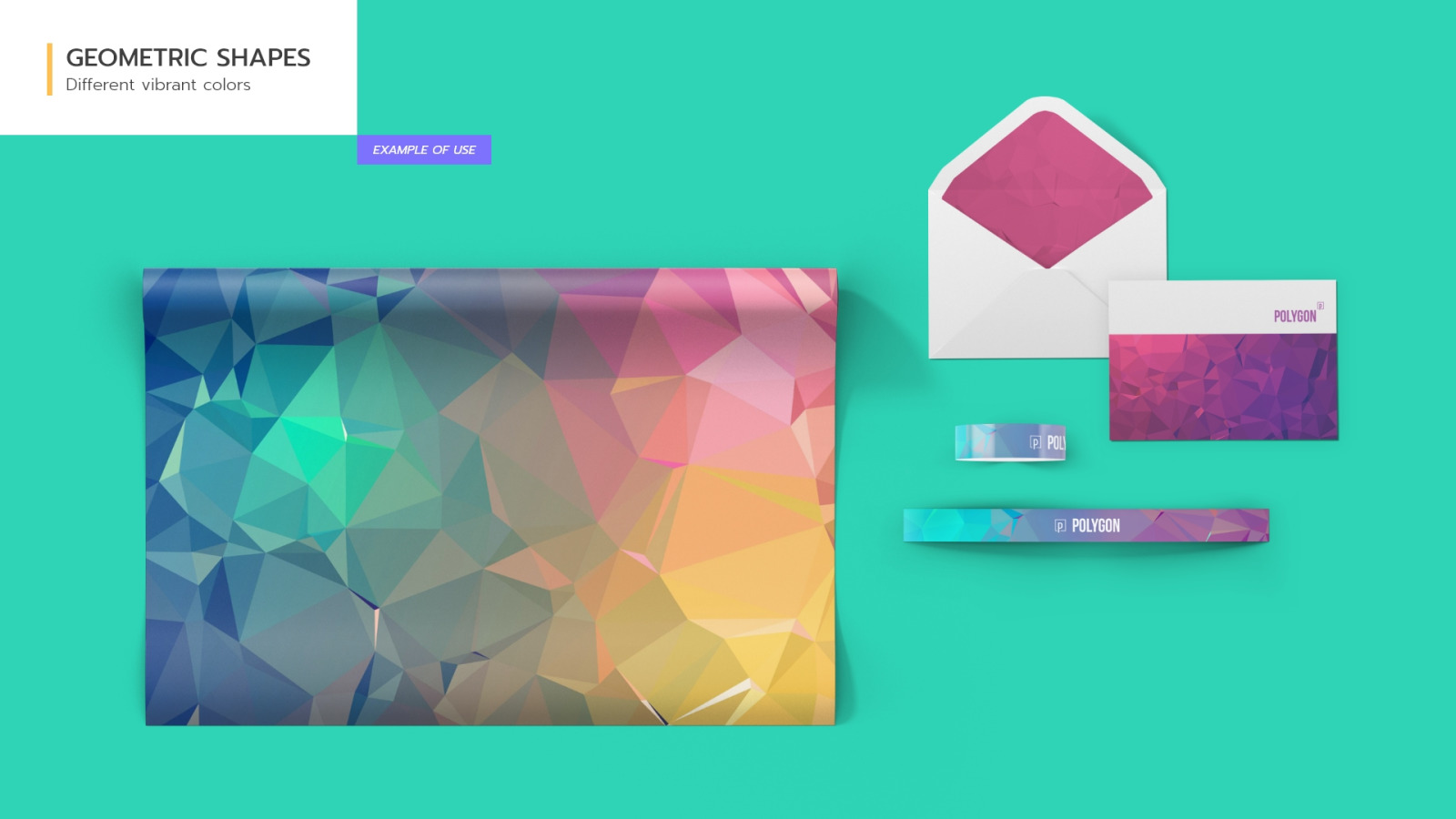 Colorful Polygon Backgrounds