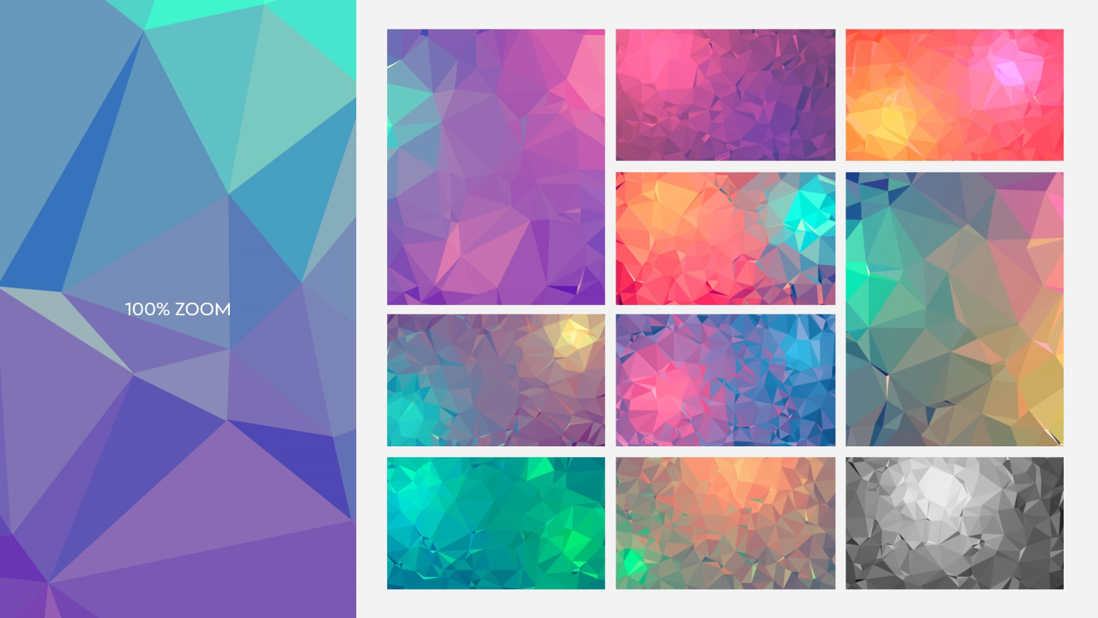 Colorful Polygon Backgrounds