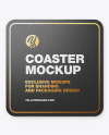 Cork Beverage Coaster Mockup