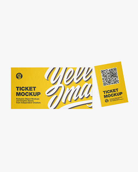 Paper Ticket Mockup