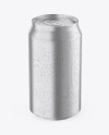 Metallic Can with Condensation Mockup