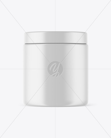 Matte Plastic Jar Mockup