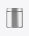 Metallized Plastic Jar Mockup