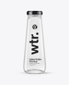 Clear Glass Water Bottle Mockup