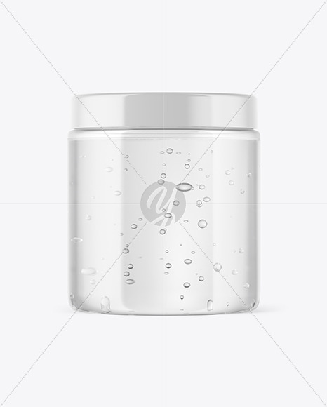 Clear Jar with Gel Mockup Clear Jar with Gel Mockup