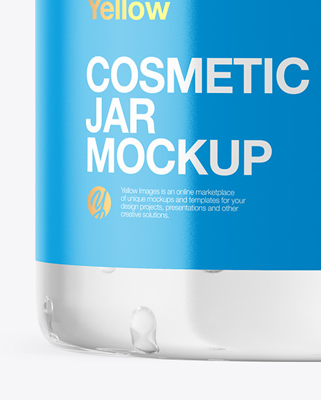 Clear Jar with Gel Mockup Clear Jar with Gel Mockup