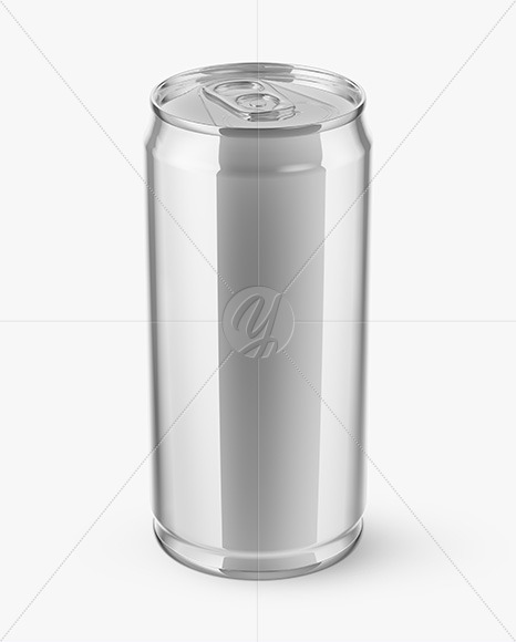 Glossy Aluminium Drink Can Mockup