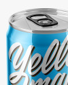 Glossy Aluminium Drink Can Mockup