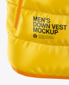 Men's Down Vest Mockup - Front View