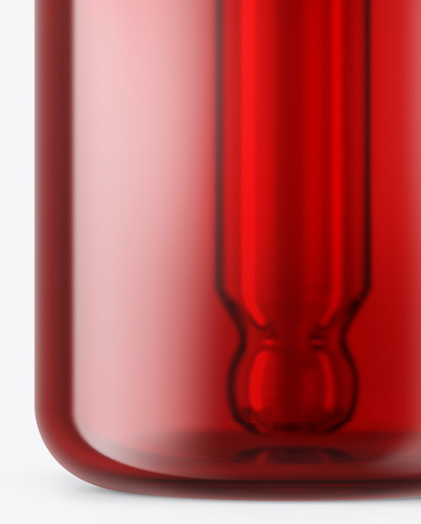 5ml Red Glass Dropper Bottle