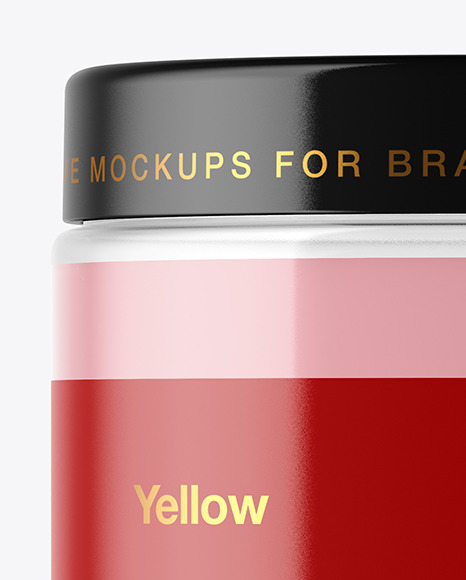 Clear Cosmetic Jar Mockup