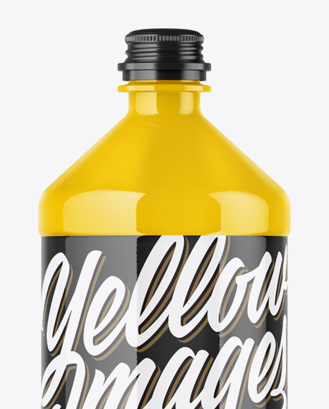 PET Glossy Bottle Mockup