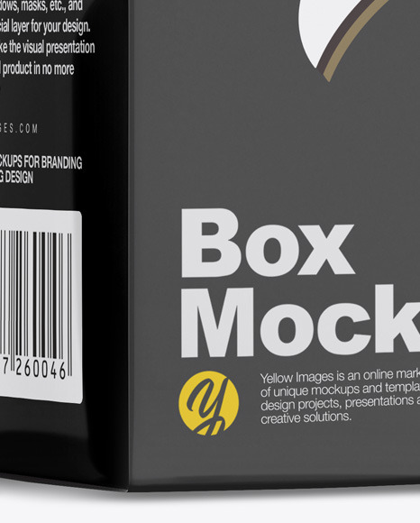 Metallic Nasal Spray Bottle w/ Box Mockup