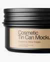 100g Matte Cosmetic Tin Can Mockup