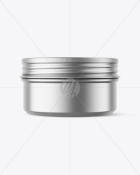 100g Matte Metallic Cosmetic Tin Can Mockup