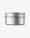 100g Matte Metallic Cosmetic Tin Can Mockup