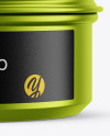 100g Matte Metallic Cosmetic Tin Can Mockup