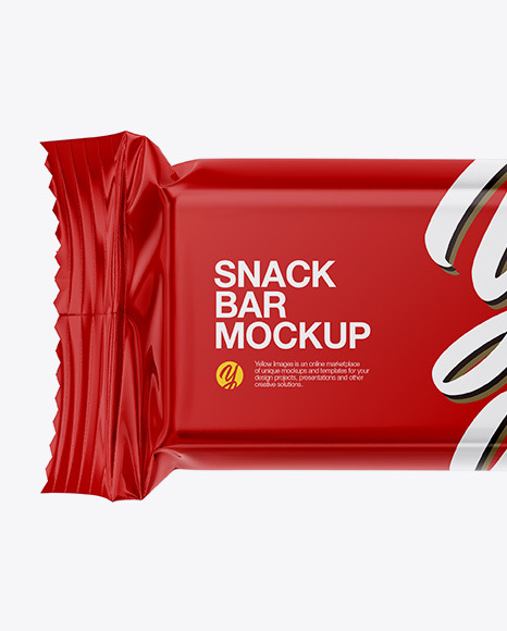 Glossy Snack Bar Mockup