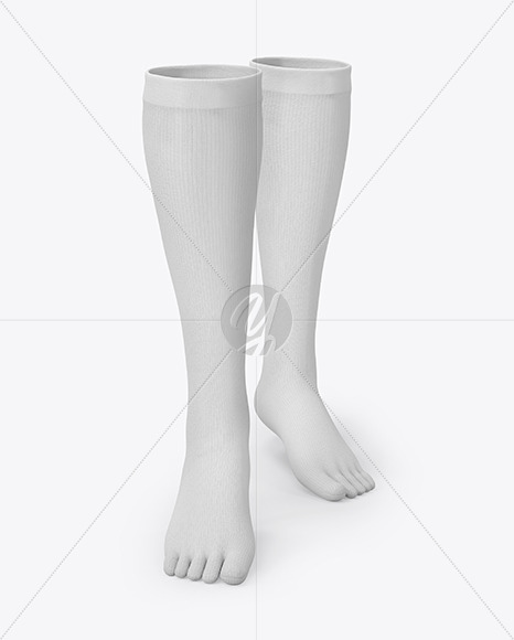 Long Toe Socks Mockup