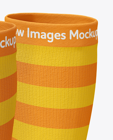 Long Toe Socks Mockup