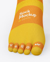 Long Toe Socks Mockup