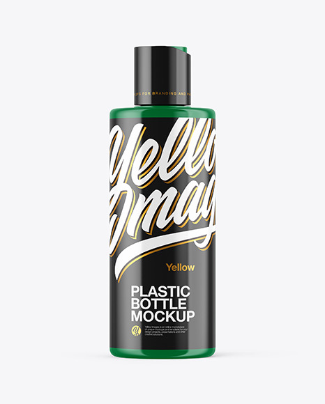 Glossy Plastic Bottle Mockup