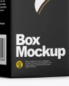 Green Glass Bottle w/ Box Mockup Green Glass Bottle w/ Box Mockup