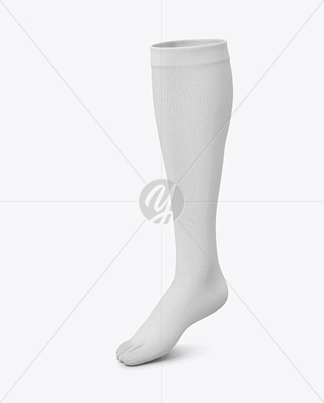 Long Toe Sock Mockup