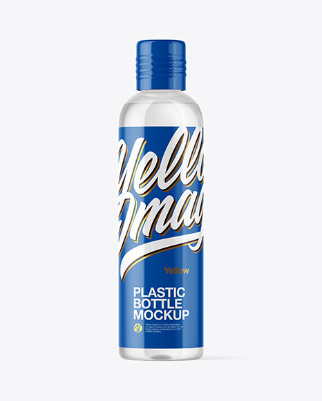 Clear Plastic Water Bottle Mockup