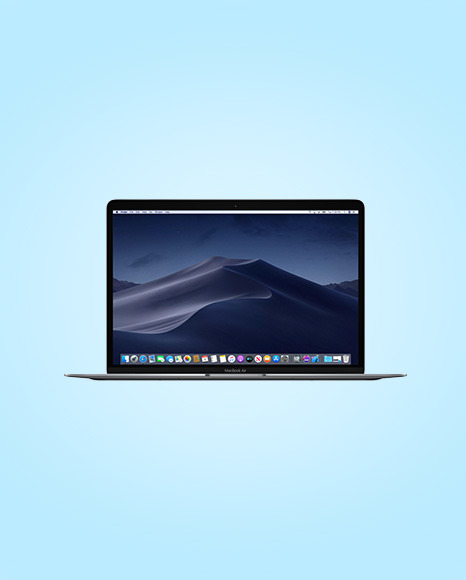 Space MacBook Air Mockup