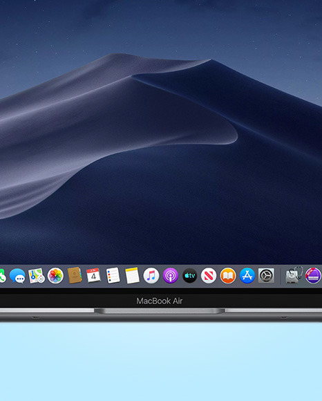 Space MacBook Air Mockup