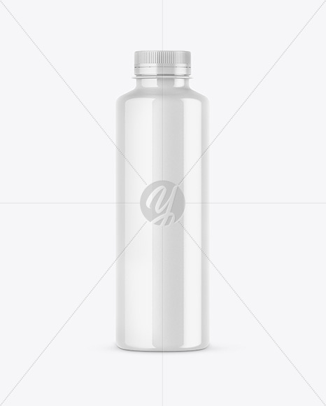 Glossy Plastic Bottle Mockup