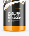 Glossy Plastic Bottle Mockup