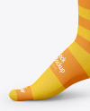 Long Toe Sock Mockup