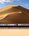 Gold MacBook Air Mockup