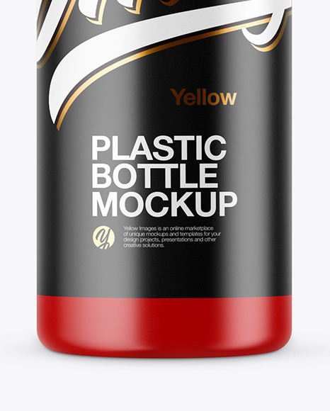 Matte Plastic Bottle Mockup