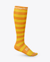 Long Toe Sock Mockup