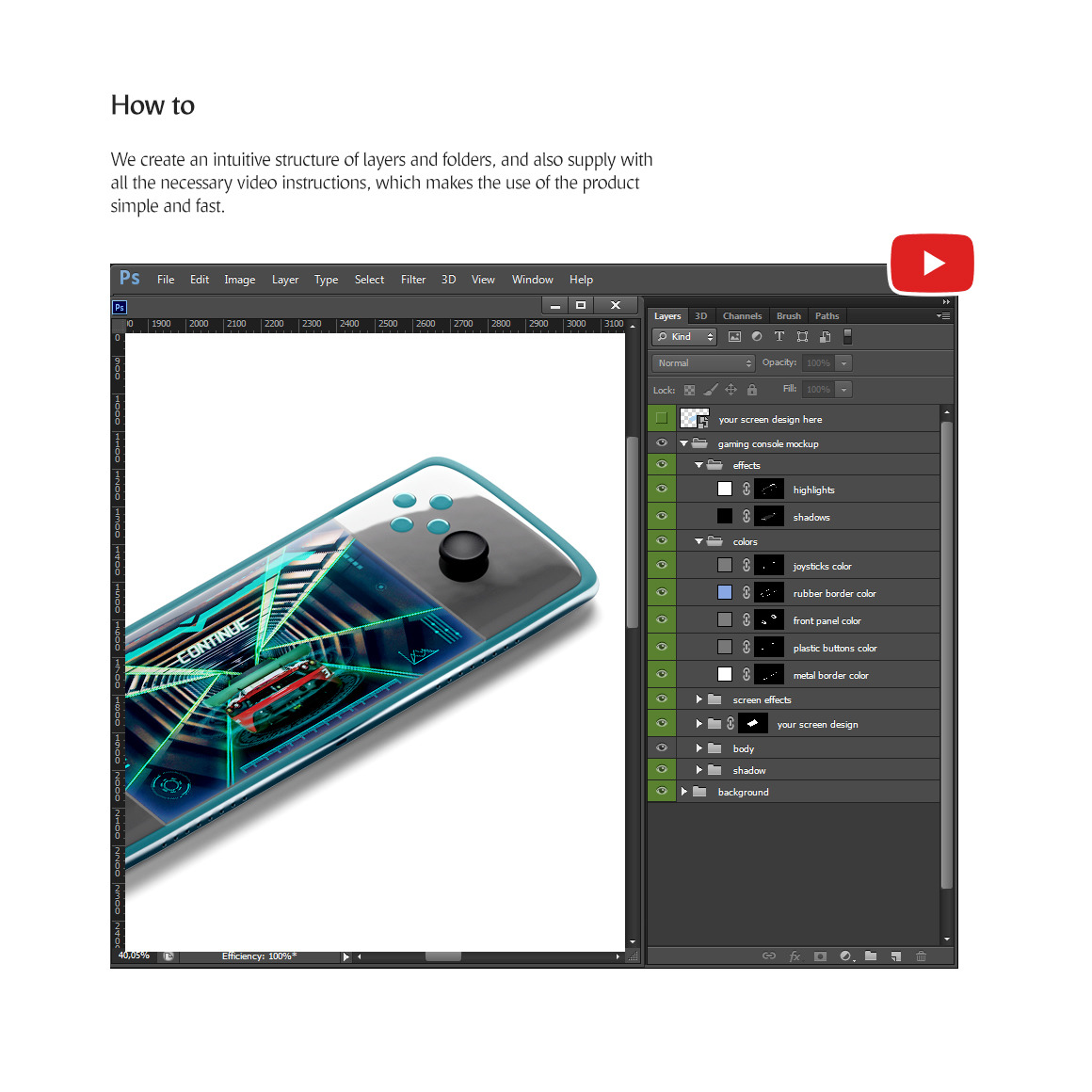 Gaming Console Mockup Gaming Console Mockup