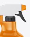 Glossy Plastic Bottle with Trigger Sprayer Mockup