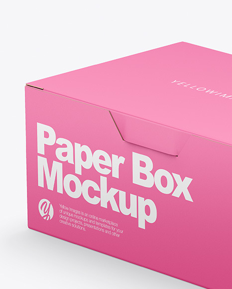 Paper Box Mockup