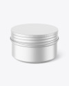 100g Matte Cosmetic Tin Can Mockup