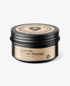 100g Matte Cosmetic Tin Can Mockup