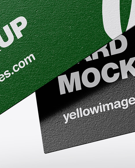 Textured Business Cards Mockup