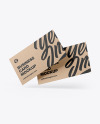 Kraft Business Cards Mockup