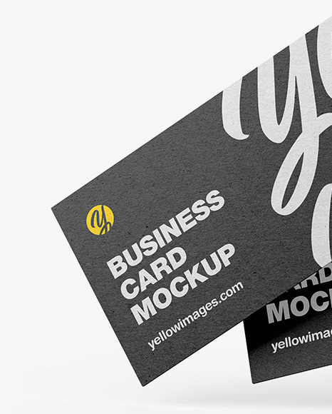 Kraft Business Cards Mockup