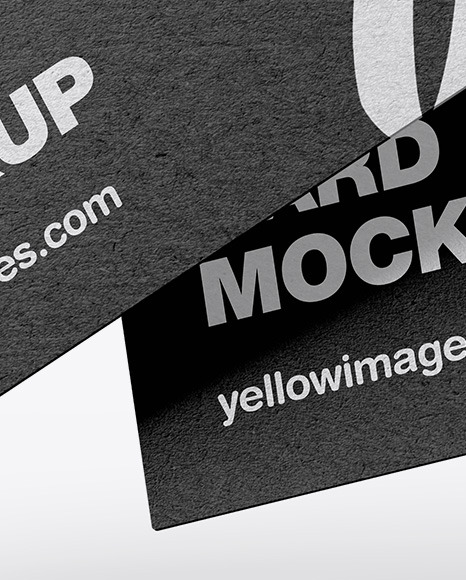 Kraft Business Cards Mockup